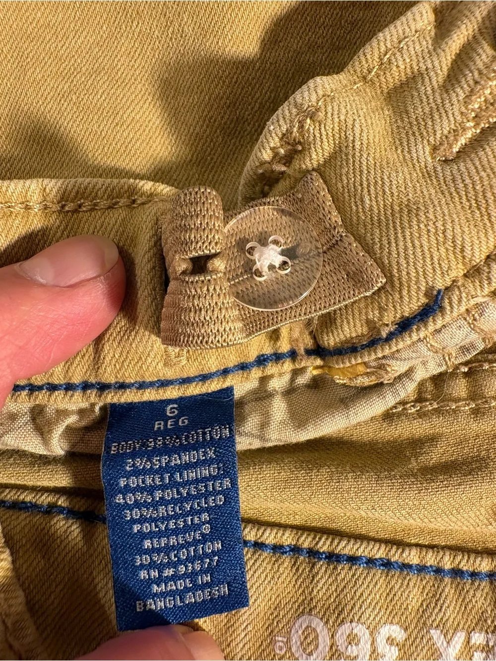 Arizona kids tan jeans size 6 regular